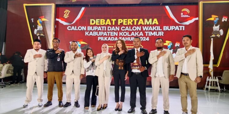 KPU Kolaka Timur Sukses Gelar Debat Publik Perdana Pilkada 2024