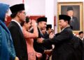 Presiden Prabowo Subianto Lantik Sejumlah Pejabat Negara